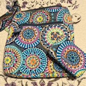 Vera Bradley crossbody SUNNY MEDALLION hipster and wallet